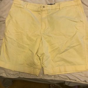 Men’s chaps stretch flat front shorts